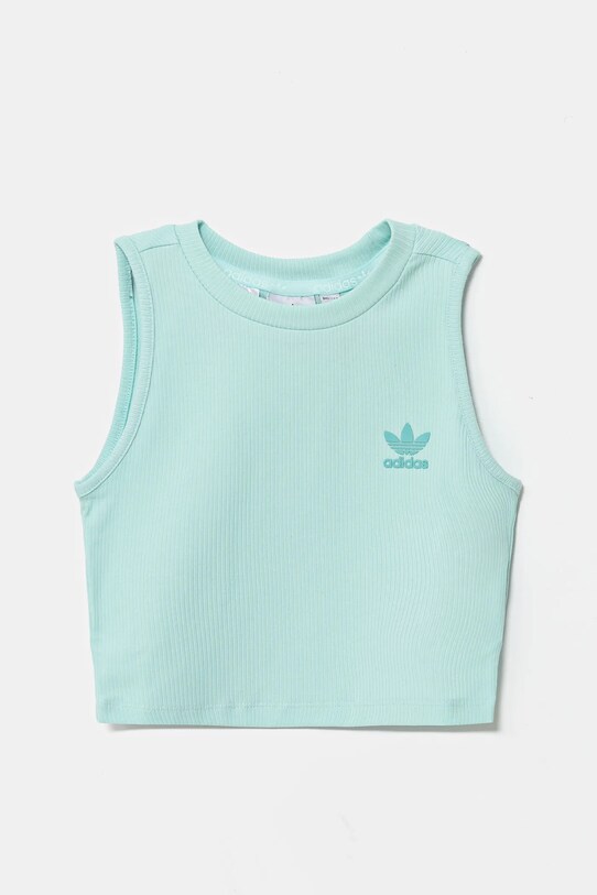 Дитячий топ adidas Originals JI5787 бірюзовий SS25
