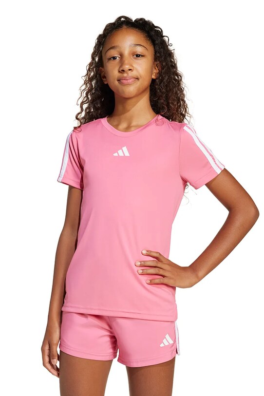 adidas tricou copii imprimeu roz JJ5034
