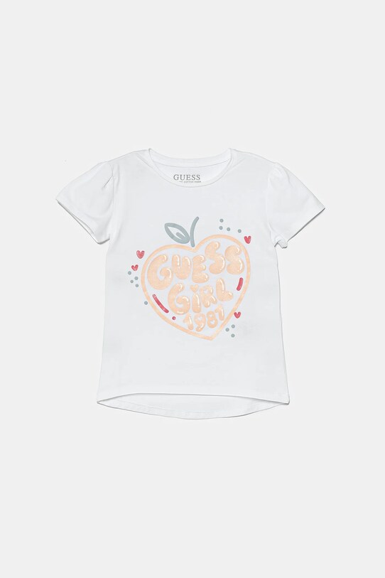 Guess tricou copii print alb K5GI01.K6YW4.PPYA
