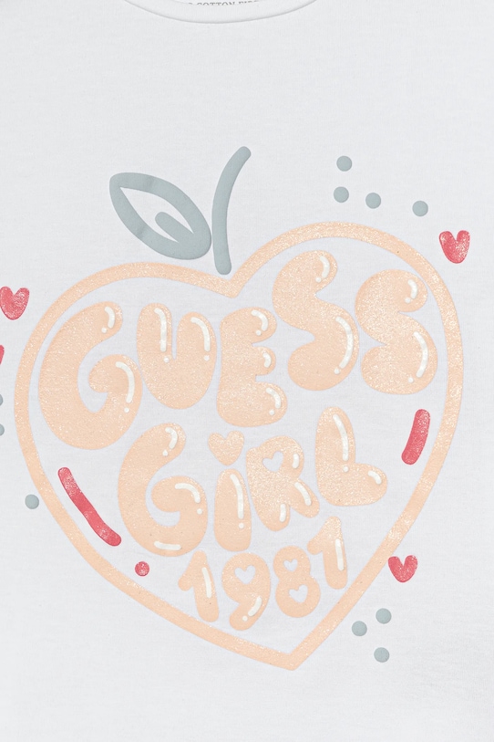 Fete Guess tricou copii K5GI01.K6YW4.PPYA alb