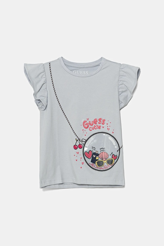 Guess tricou copii imprimeu albastru K5GI05.K6YW4.PPYA