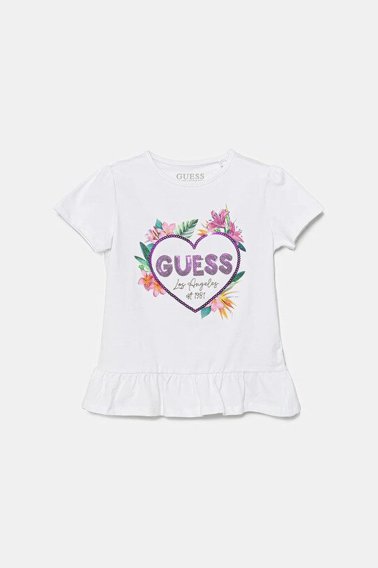 Guess tricou copii imprimeu alb K5GI10.K6YW4.PPYA