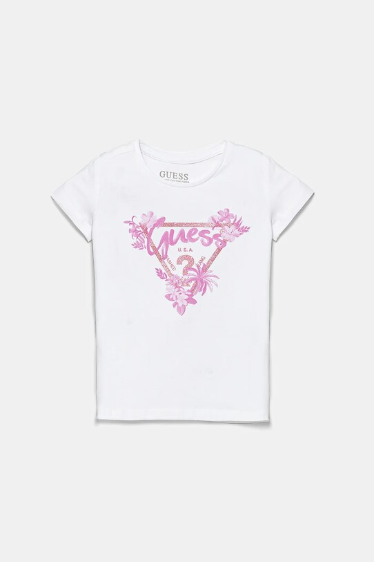 Guess tricou copii print alb K5GI14.K6YW4.PPYA