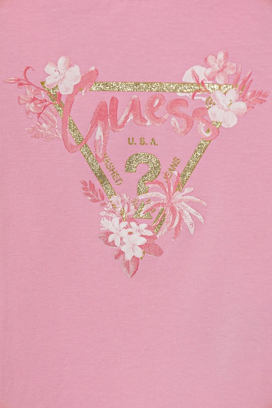 Дівчинка Дитяча футболка Guess K5GI14.K6YW4.PPYA рожевий