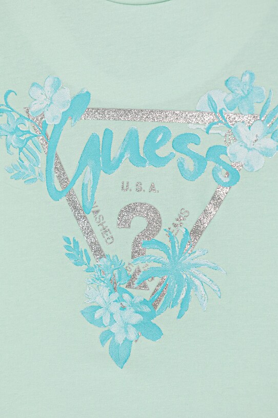 Дівчинка Дитяча футболка Guess K5GI14.K6YW4.PPYA бірюзовий