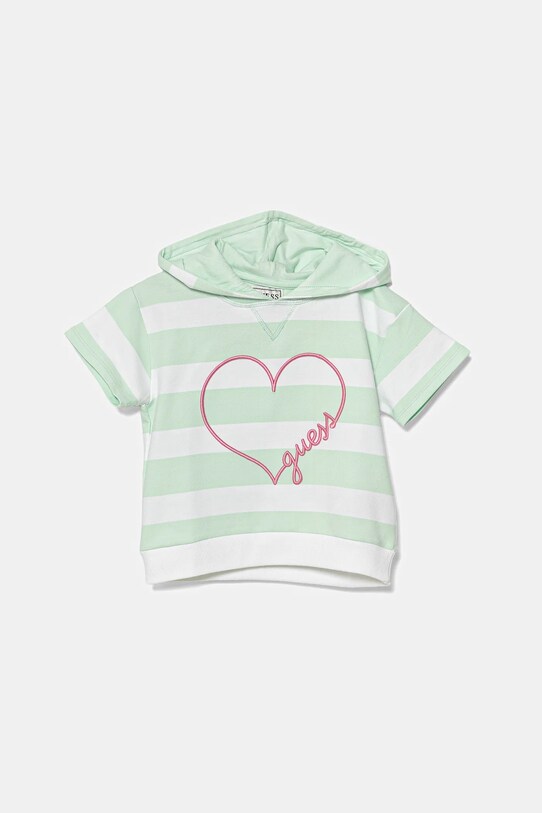 Guess tricou copii imprimeu turcoaz K5GQ03.KBOR4.PPYA
