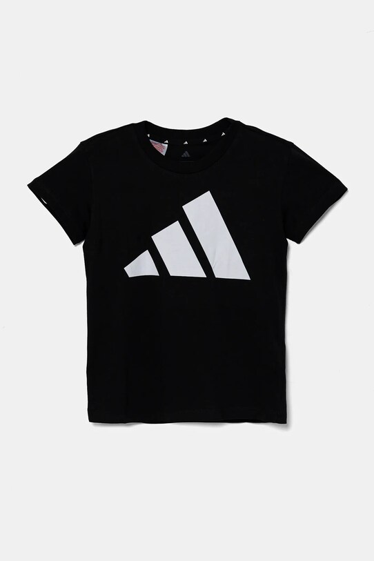 adidas gyerek pamut póló pamut fekete JC9624