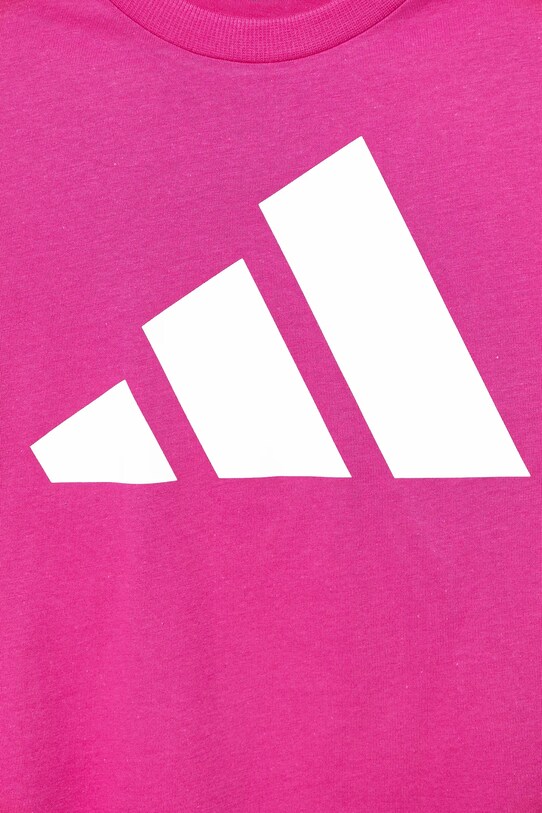 Dziewczynka adidas t-shirt bawełniany dziecięcy JE1386 różowy