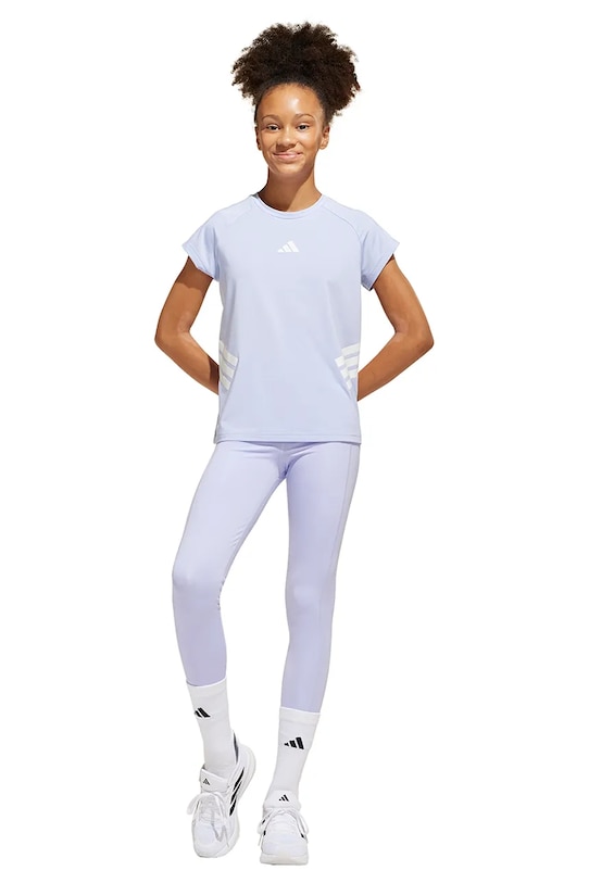 Otroška kratka majica adidas JJ0993 vijolična