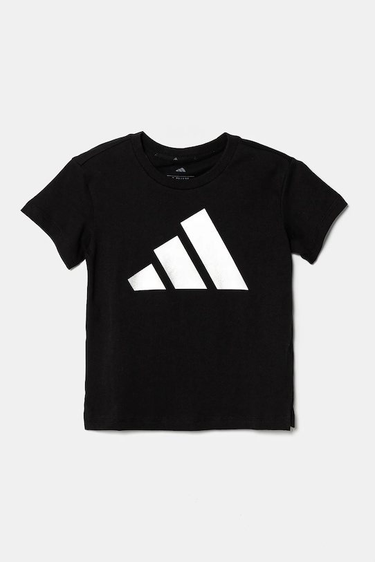 adidas tricou de bumbac pentru copii print negru JD1832