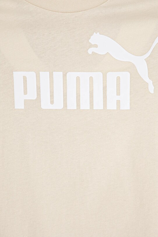Девочка Детская футболка Puma ESS No. 1 Logo Tee 684892 бежевый