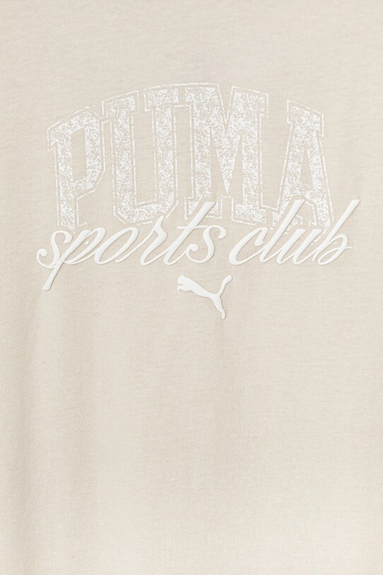 Dziewczynka Puma t-shirt bawełniany dziecięcy CLASS Tee II G 685828 beżowy