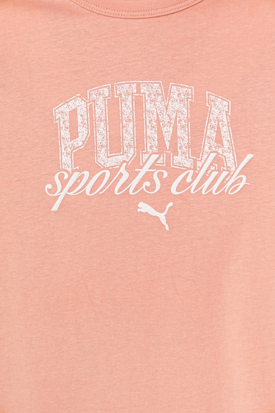 Fete Puma tricou de bumbac pentru copii CLASS Tee II G 685828 portocaliu