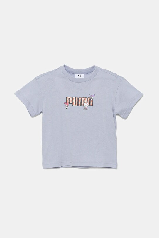 Puma t-shirt bawełniany dziecięcy HELLO KITTY & FRIENDS Relaxed Graphic Tee nadruk niebieski 630062