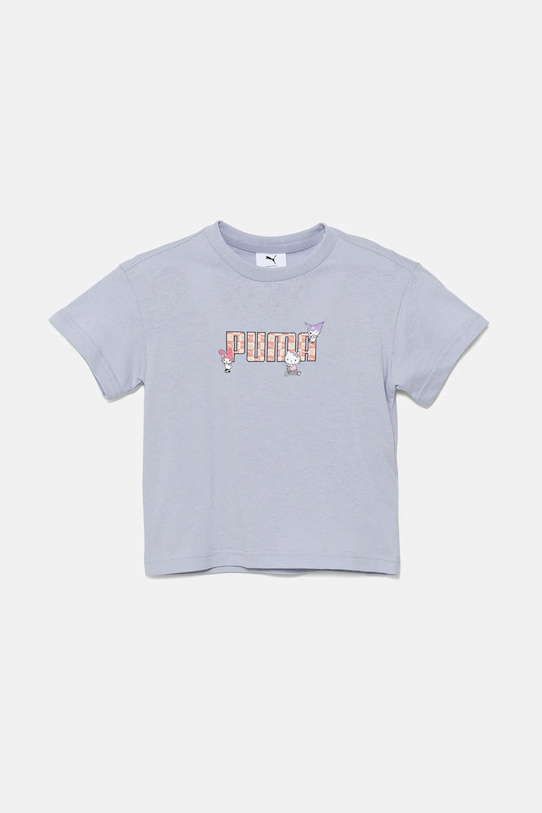 Dětské bavlněné tričko Puma HELLO KITTY & FRIENDS Relaxed Graphic Tee kulatý modrá 630062
