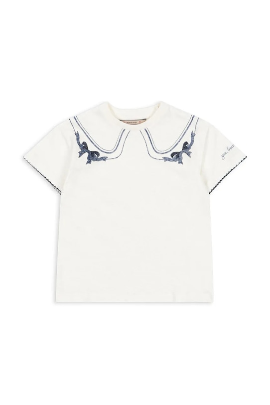 Konges Sløjd tricou din amestec de in pentru copii ERA TEE OCS print alb KS103194