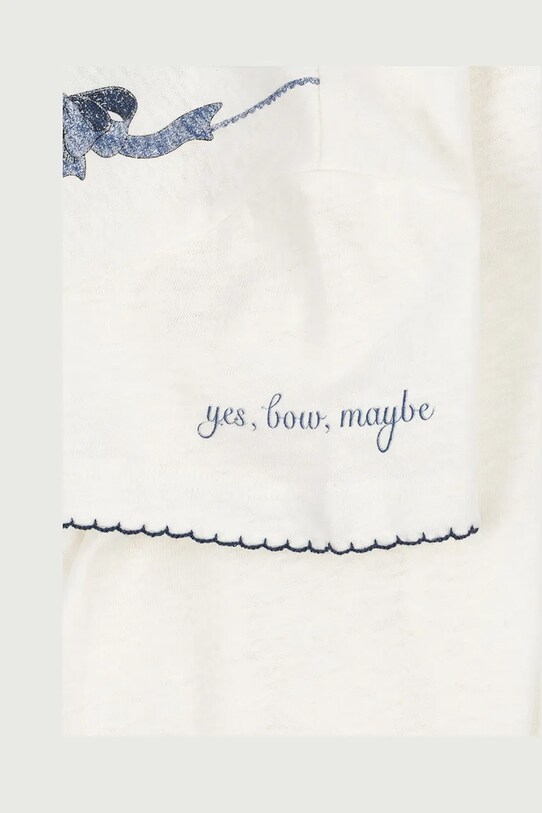 Konges Sløjd tricou din amestec de in pentru copii ERA TEE OCS alb KS103194