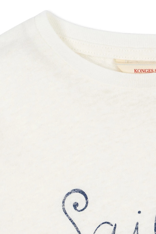 Konges Sløjd tricou din amestec de in pentru copii ERA TEE OCS alb KS103194