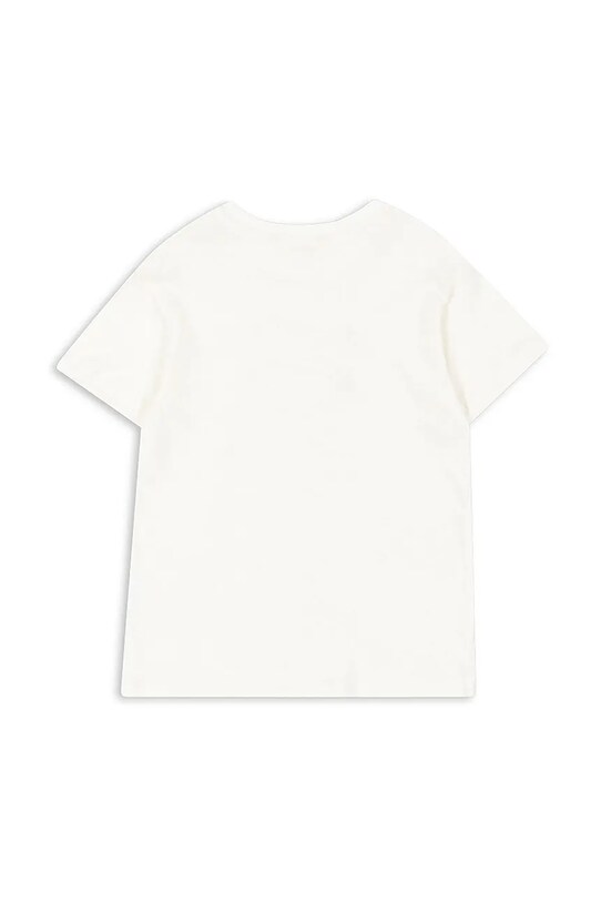 Дитяча футболка з домішкою льону Konges Sløjd ERA TEE OCS KS103194 коричневий SS25