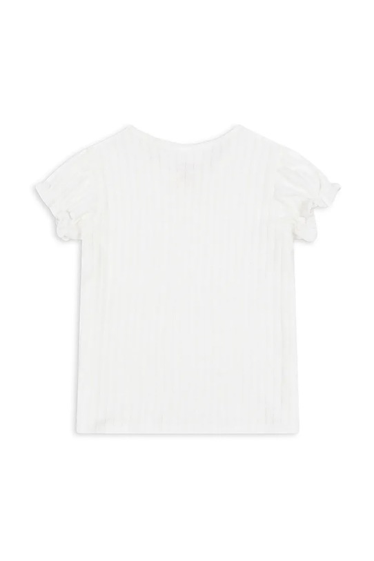 Fete Konges Sløjd tricou de bumbac pentru copii MALLOU TEE GOTS KS103244 alb