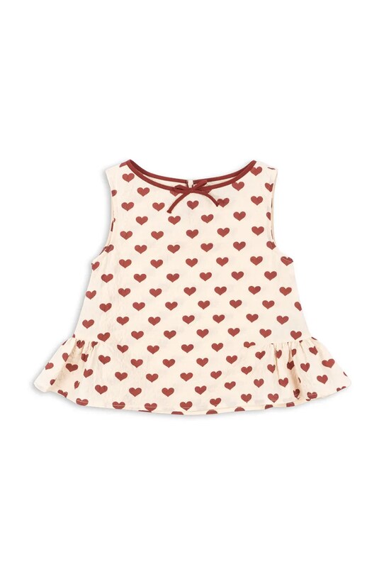 Konges Sløjd tricou AVA TOP GOTS KS103071 bej SS25