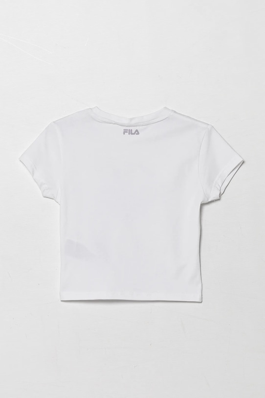 Detské bavlnené tričko Fila ISNY FAT0635 biela SS25