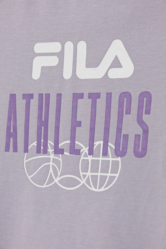 Dziewczynka Fila t-shirt bawełniany dziecięcy ISNY FAT0635 fioletowy