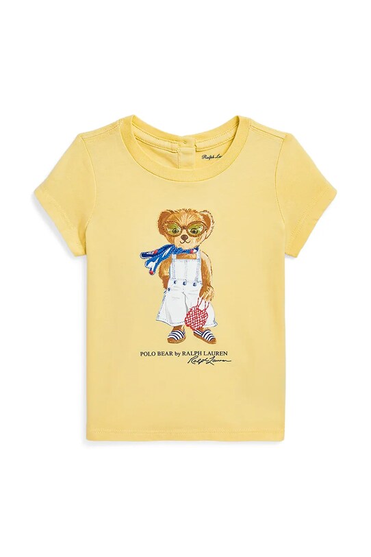 Detské bavlnené tričko Polo Ralph Lauren bavlna žltá 310965226001
