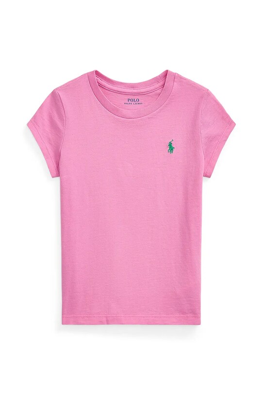 Дитяча бавовняна футболка Polo Ralph Lauren бавовна рожевий 312833549081