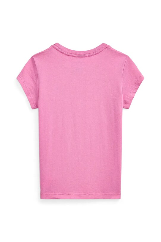 Дитяча бавовняна футболка Polo Ralph Lauren 312833549081 рожевий SS25