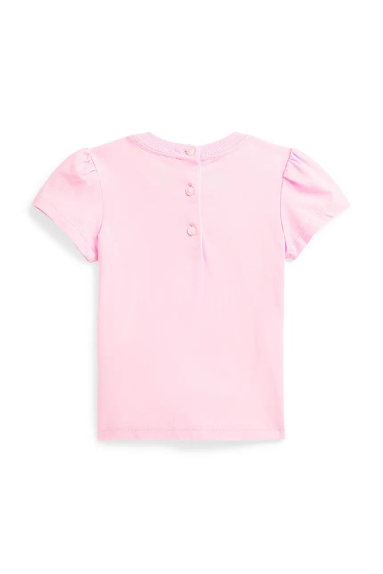 Polo Ralph Lauren t-shirt bawełniany dziecięcy 310964040001 różowy SS25