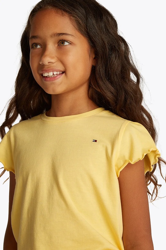 Tommy Hilfiger t-shirt dziecięcy KG0KG07052.116.122.PPYA żółty