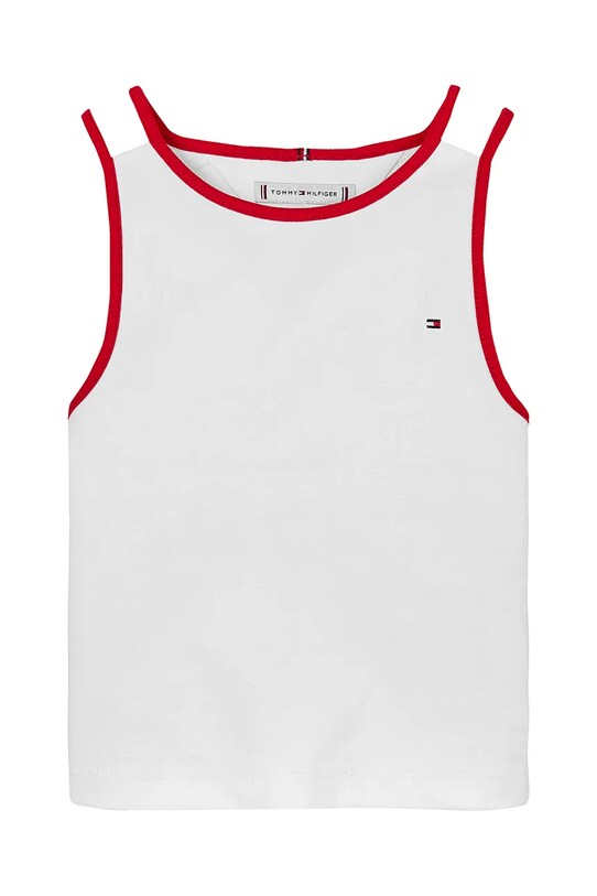 Tommy Hilfiger top dziecięcy KG0KG08420.PPYA biały SS25