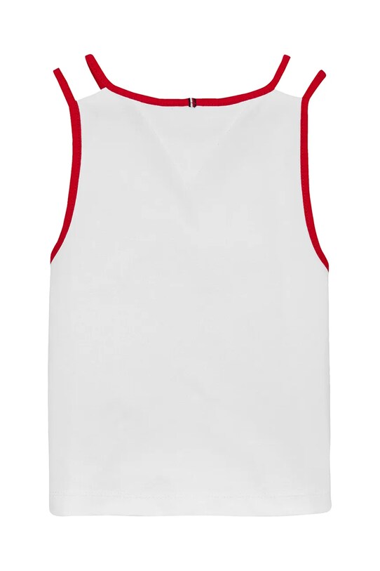 Dziewczynka Tommy Hilfiger top dziecięcy KG0KG08420.PPYA biały