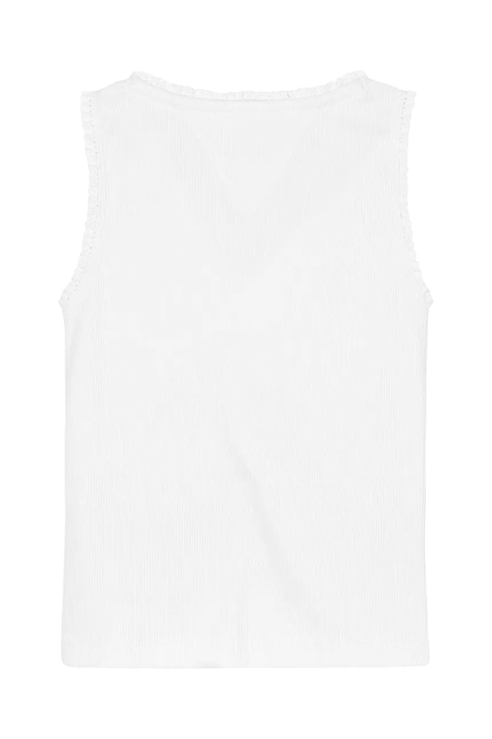 Dziewczynka Tommy Hilfiger top dziecięcy KG0KG08588.PPYA biały