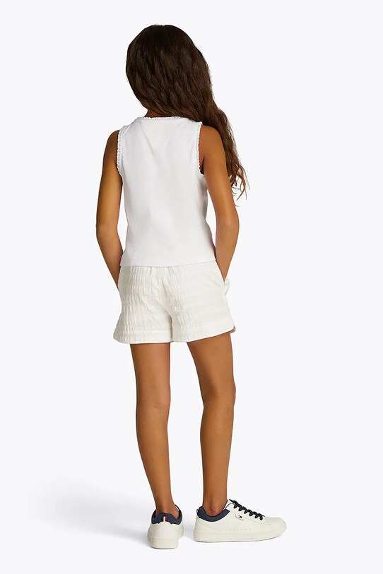 Детский топ Tommy Hilfiger белый KG0KG08588.PPYA