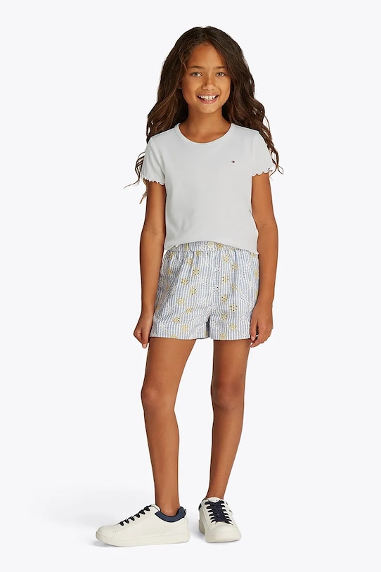 Tommy Hilfiger tricou copii uni alb KG0KG08590.PPYA