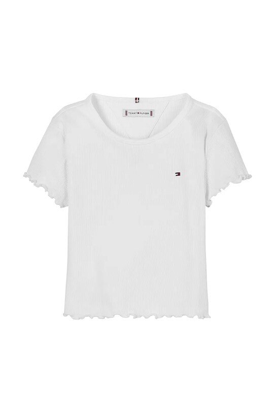 Дитяча футболка Tommy Hilfiger KG0KG08590.PPYA білий SS25
