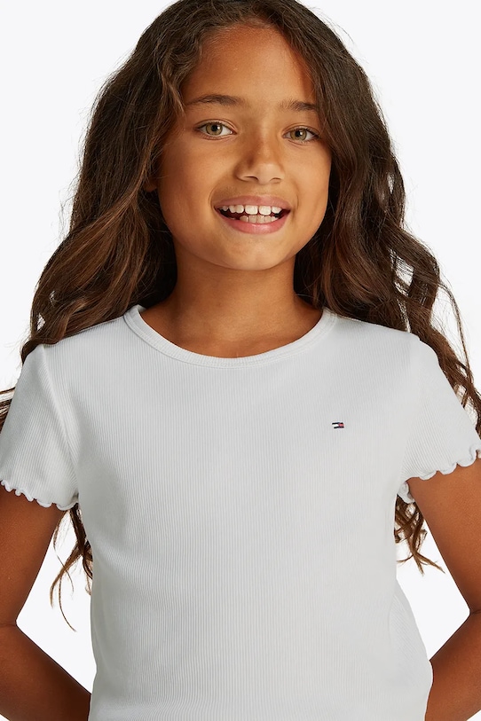 Tommy Hilfiger tricou copii KG0KG08590.PPYA alb
