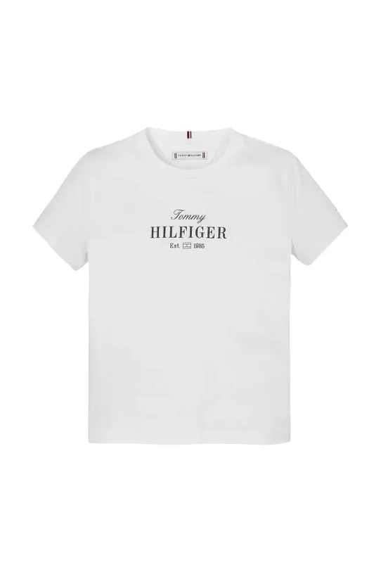 Tommy Hilfiger tricou copii KG0KG08524.98.122.PPYA alb SS25