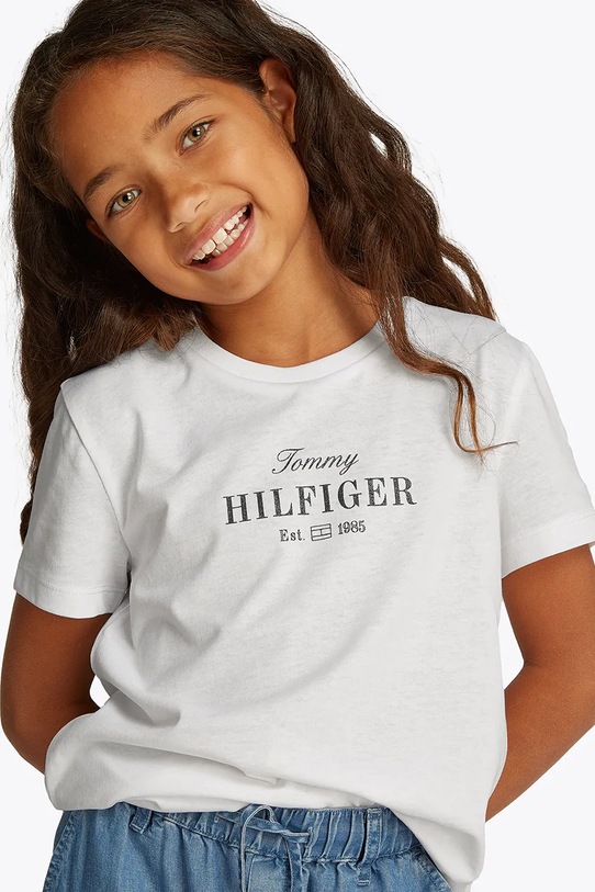 Дитяча футболка Tommy Hilfiger KG0KG08524.98.122.PPYA білий