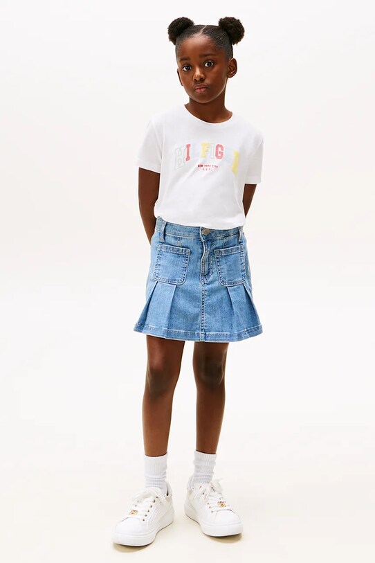Детская футболка Tommy Hilfiger белый KG0KG08526.128.176.PPYA