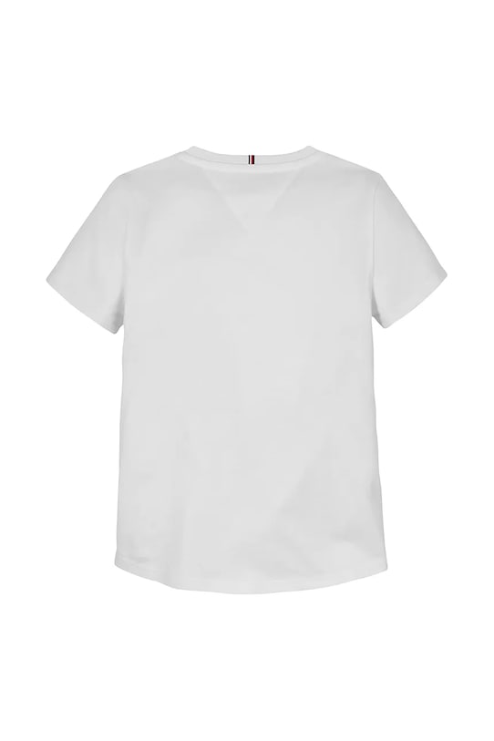 Dziewczynka Tommy Hilfiger t-shirt bawełniany dziecięcy KG0KG08527.98.122.PPYA biały