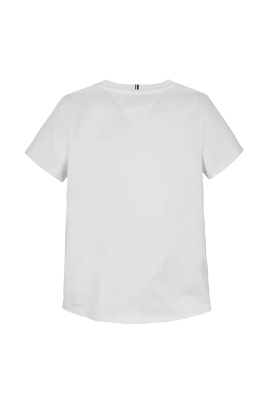Дівчинка Дитяча бавовняна футболка Tommy Hilfiger KG0KG08527.128.176.PPYA білий
