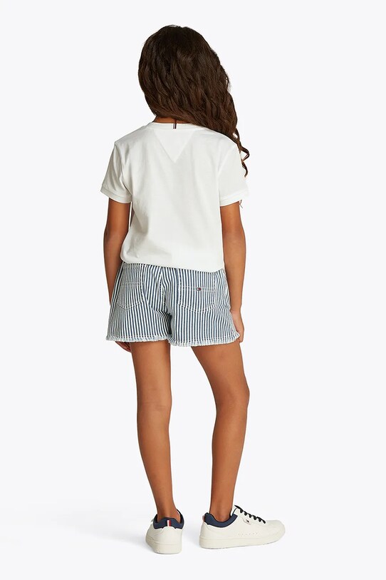 Детская хлопковая футболка Tommy Hilfiger белый KG0KG08530.PPYA