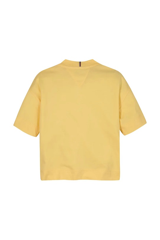 Fete Tommy Hilfiger tricou de bumbac pentru copii KG0KG08549.PPYA galben