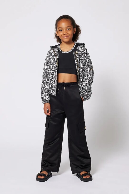 Detský top Michael Kors s elastanom čierna R30323.114.150