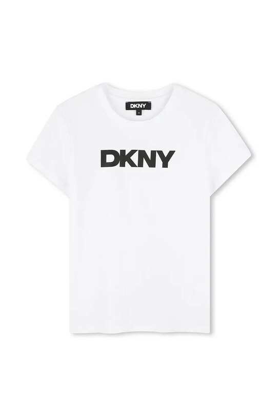 Dkny maglietta per bambini tessuto elasticizzato bianco D62304.156.162
