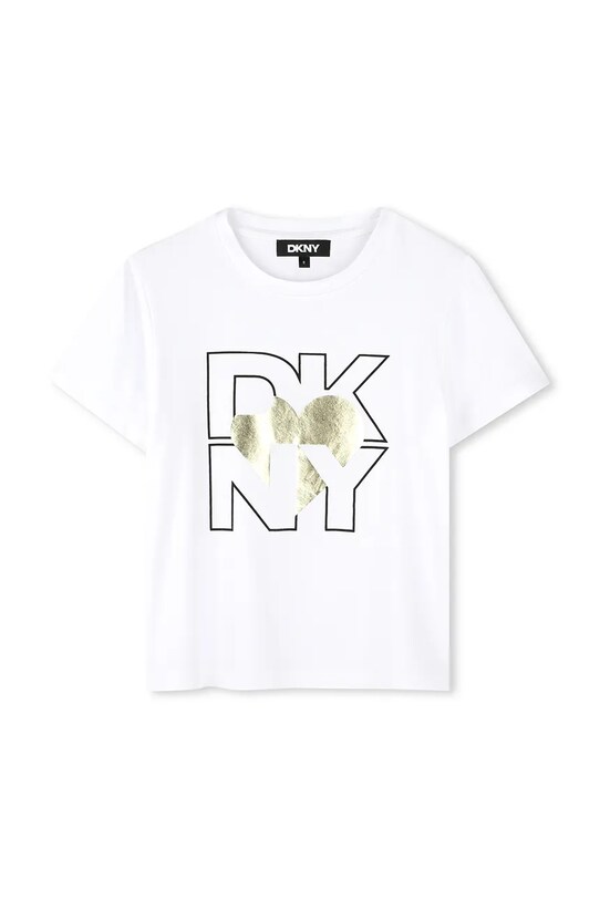Dkny tricou copii print aur D62305.114.150