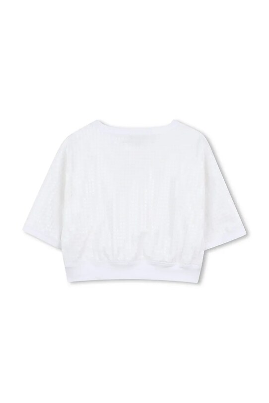 Fete Dkny tricou de bumbac pentru copii D62308.114.150 alb
